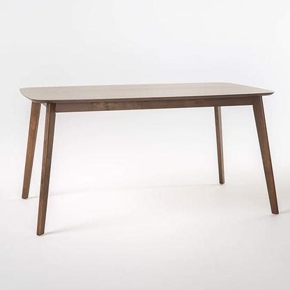 Christopher Knight Home Idalia 60" Rectangular Dining Set, 5-Pcs Set, Natural Walnut / Mint