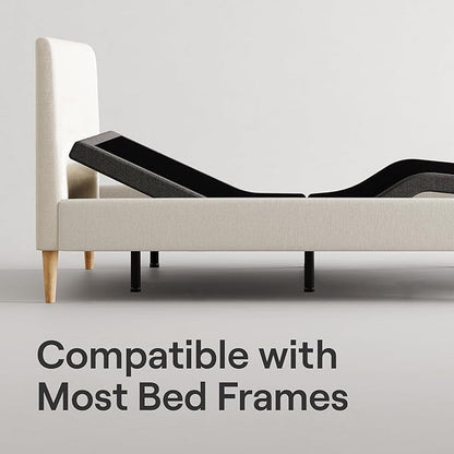 Nectar Ultra King Adjustable Base & 15” Mattress - Head & Foot Incline - Medium Firm Memory Foam - Cooling Upgrade - 3 Massage Settings - 365-Night Mattress Trial