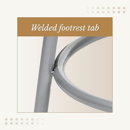 OEF Furnishings (2 Pack Height Adjustable Steel Stools, Grey, 19-27"