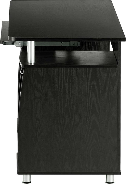 Techni Mobili 47.25" Ergonomic Computer Drawers & File Cabinet for Home Office Storage, Espresso Writing Desk