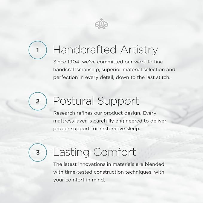 Kingsdown Passions Aspiration 14" Plush Hybrid Mattress, King, Tan