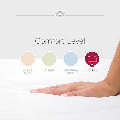 Kingsdown Firm Hybrid Mattress Queen Cooling Gel Memory Foam Layer Multi-Layered Motion Isolation Cool Sleep Quilted Top Luxury Mattresses, 13.5-Inch Passions Merridale