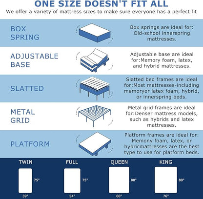 Full Size Mattress, 12 Inch Medium Firm Hybrid Full Bed Mattresses, Memory Foam Mattress in a Box for Pressure Relief, Individual Pocket Spring-Motion Isolation with Edge Support, CertiPUR-US