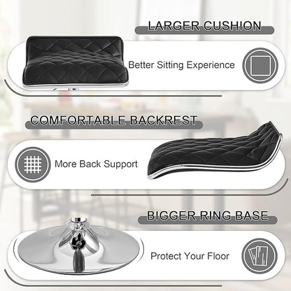 VECELO Bar Stools Set of 4, Adjustable Bar Stools, Bar Height Stools for Kitchen Counter
