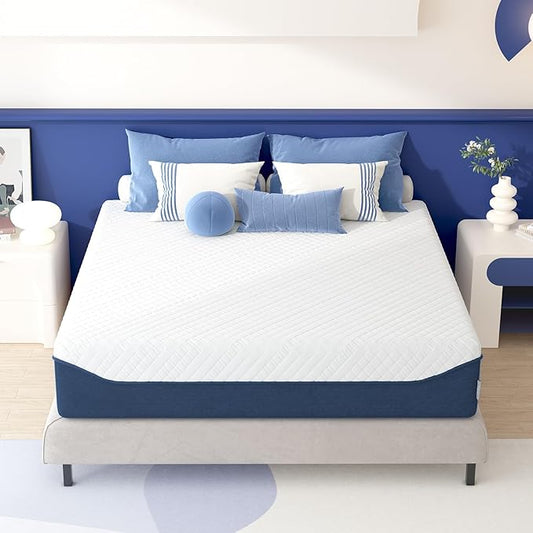 SDHYL Twin Mattress, 10 Inch Gel Infused Memory Foam Mattress for Good Sleep, Bed in a Box Mid Firm CertiPUR-US Certified & Fiberglass Free, Washable Cover, 75"*39"