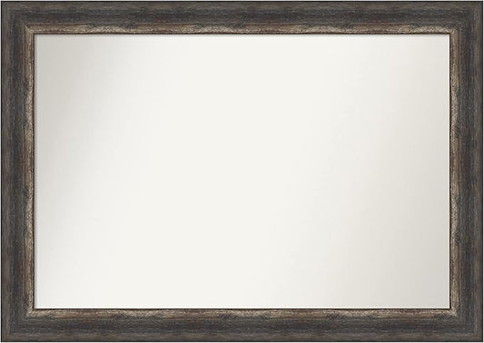 Amanti Art Bronze Bathroom Mirror for Over Sink, 32x44 Ballroom Bronze Rectangle Vanity Mirror, Large Traditional Frame, Hangs Horizonally and Vertically, Bathroom Wall Decor, Non-Beveled Edge