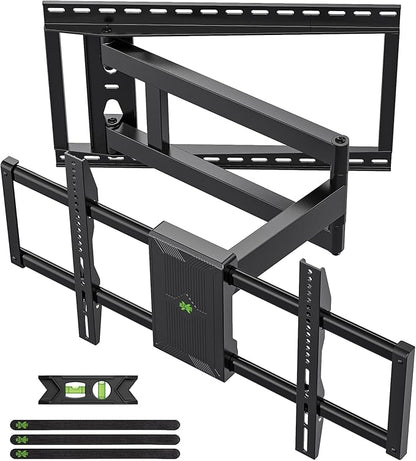 USX Mount Long Arm TV Wall Mount for Most 42-90 inch Television 40 Inch Extension Full Motion TV Mount，Wall Mount Bracket with 90°Swivel Up to 150lbs Fits 16” 18” 20” 24” Stud VESA 800x400mm