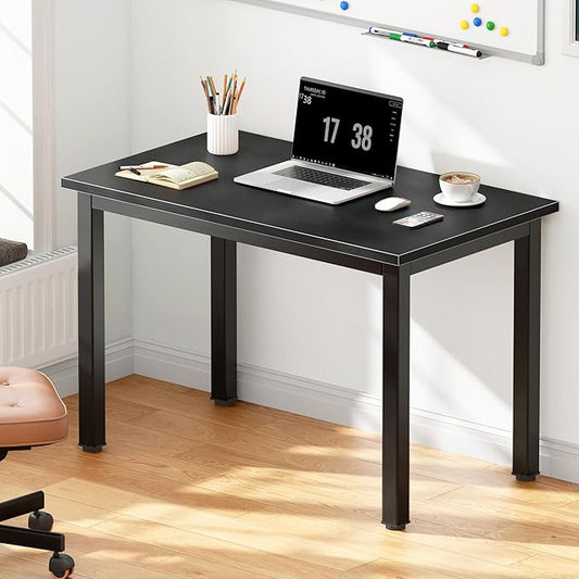 DlandHome 31.5 inches Small Computer Desk,Writing Table for Small Spaces Study Table Student Laptop Desk Black