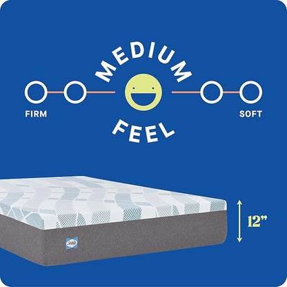 Sealy Dreamlife 12” Hybrid Mattress-in-a-Box, Twin, SealyComfort Gel Memory Foam, SealyResponsive Encased Coils, Surface-Guard Technology