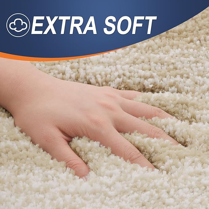 OLANLY Bathroom Rugs Mat 30x20, Extra Soft Absorbent Microfiber Bath Rugs, Rubber Backing, Quick Dry, Machine Washable Bath Mats for Bathroom Floor, Tub and Shower, Home Decor Accessories, Tan