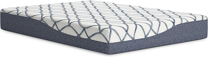 Signature Design by Ashley 10 Inch Chime Elite 2.0 Firm Green Tea Memory Foam Mattress for Cool Sleep and Pressure Relief, Full, Fiberglass Free, Mattress In A Box