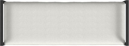 HomePop Modern Metal Bench|Bench for Living Room & Bedroom | Decorative Home Furniture - Cream Boucle