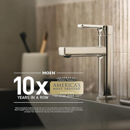 Moen DN0792BN Iso 22-Inch x 22-Inch Frameless Pivoting Bathroom Tilting Mirror, Brushed Nickel