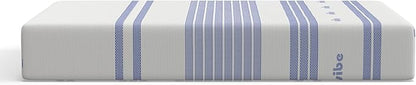 Vibe Gel Memory Foam Mattress, 12-Inch CertiPUR-US Certified Bed-in-a-Box, Queen, White