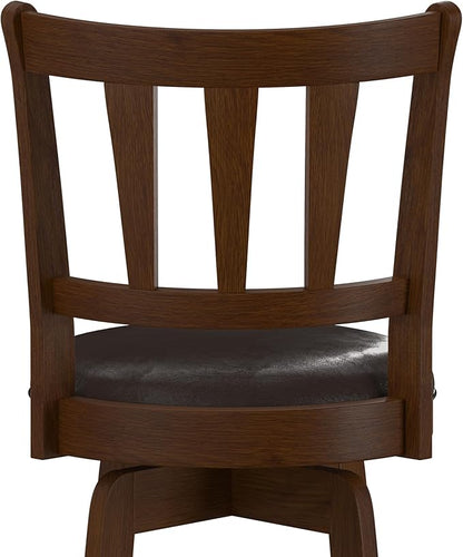 Hillsdale Presque Isle Swivel Stool, Bar Height, Cherry