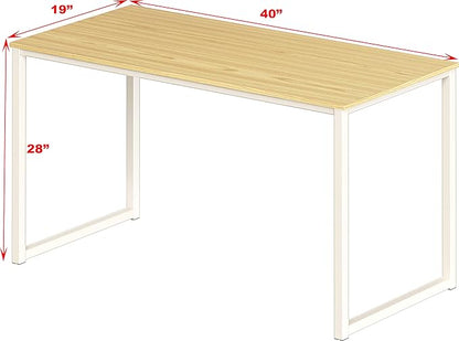 SHW Mission 40-Inch Home Office Computer Desk, Oak