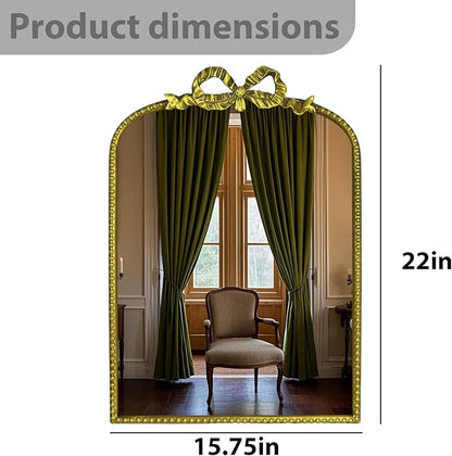 Baroque Decorative Mirror, European-Style Retro Gold Style Baroque Wall Hanging European-Style Makeup Mirror, Bathroom Mirror, Palace,Can be Used for Decoration