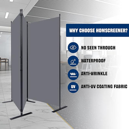 Room Divider 6FT Portable Room Dividers and Folding Privacy Screens, 102'' W Fabric Divider for Room Separation, 3 Panel Partition Room Dividers Freestanding Wall Divider Screen for Dorm Studio Office