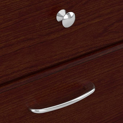Bush Furniture Cabot L Shaped Computer Hutch, Corner Desk with Storage for Home Office, 60W, Harvest Cherry