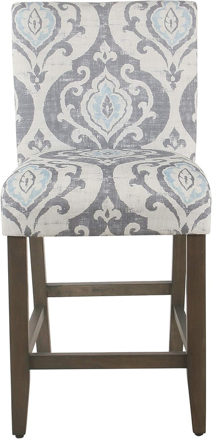 HomePop 24" Classic Parsons Counter Stool - Suri Blue(Single Pack)