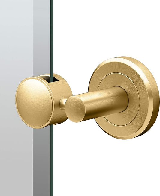 Gatco 4239SM Latitude II Rectangle Mirror, 24" H, Brushed Brass Wall Mounted 24" H x 19.50" W Pivoting (Tilting) Beveled Bathroom Vanity Mirror Total Width with Brackets 24"
