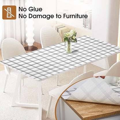 Beautysaid Shelf and Drawer Liner for Kitchen Cabinet, Non Adhesive Non Slip Shelf Paper Waterproof Washable Thickened for Dresser Pantry Shelve Bathroom Protector Liner(Plaid,12 in x 20FT)