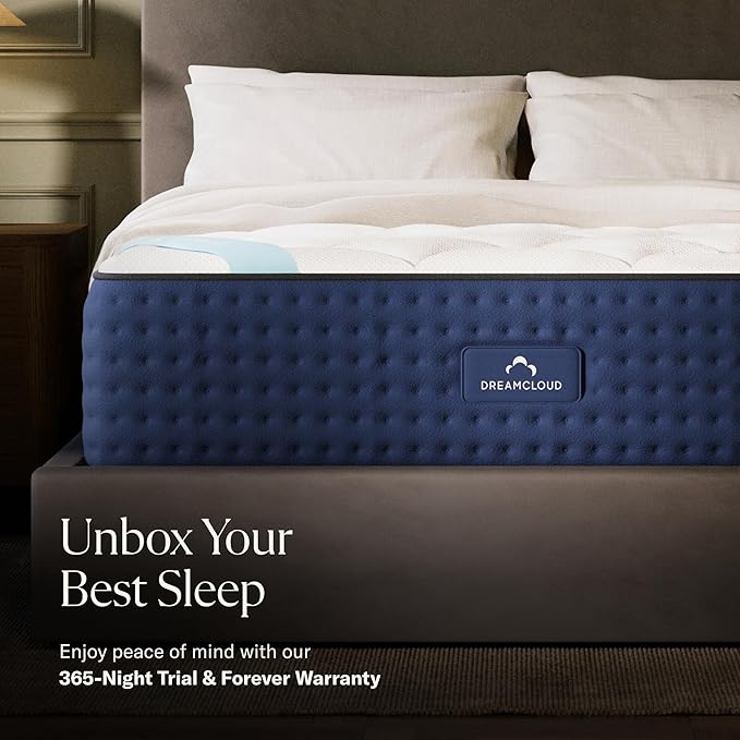 Premier 13" Queen Mattress - Luxury Hybrid Memory Foam - 365 Night Trial - Premium Pressure-Relieving Layers - Forever Warranty - Mattress in a Box - CertiPUR-US Certified