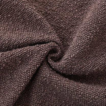 Foindtower Pack of 2, Decorative Textured Boucle Throw Pillow Covers Neutral Accent Solid Pillow Cases Cozy Soft Couch Cushion Case for Chair Sofa Bedroom Living Room Home Decor 22x22 Inch Dark purple