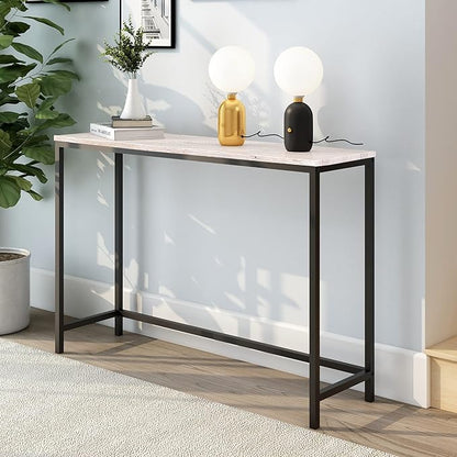 Console Table for Entryway Narrow Sofa Tables Entryway Table Rustic Narrow Entrance Console Table Front Door Console Table Accent Table for Living Room Entryway Corridor Hallway Natural Wood Color