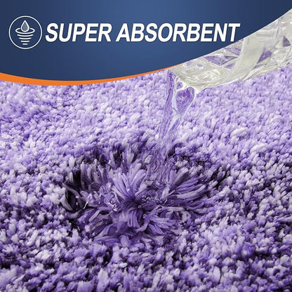 OLANLY Bathroom Runner Rugs 59x24, Extra Soft Absorbent Microfiber Bath Rugs, Rubber Backing, Quick Dry, Machine Washable Bath Mats for Bathroom Floor, Tub and Shower, Home Decor Accessories, Violet