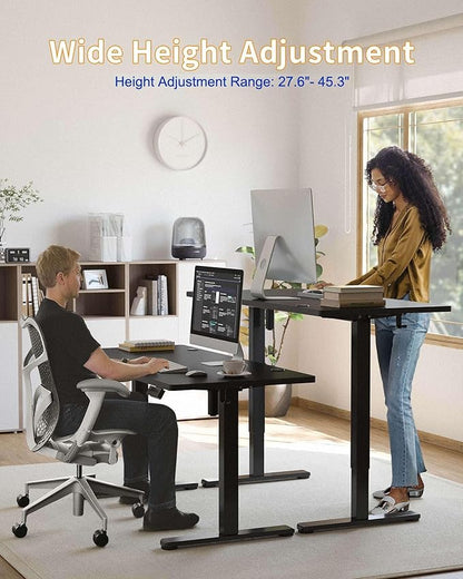 YIHAYO Standing Desk Frame, DIY Workstation, Frame Only, Adjustable Desk with Memory Smart Pannel, Sit Stand Desk for Home Office (Black)