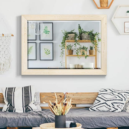 Wexford Home Barnwood Wood Full Length Mirror - Distressed White (AR1-L01)