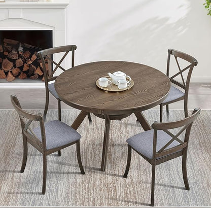 Wooden Dining Chairs Set of 2, Kitchen Chairs Upholstered Dining Chair, Farmhouse Dining Chairs for Dining Table, Max Load 300 Lbs,Oak