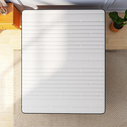 Queen Mattress, 12 Inch Queen Size Mattress Bed in a Box, Memory Foam & Pocket Springs, Medium Feel, Cool Sleep & Pressure Relief, 120-Night Trial