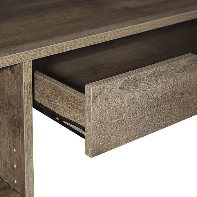 OSP Home Furnishings Ravel 40-Inch Wide Writing Desk, Grey Oak