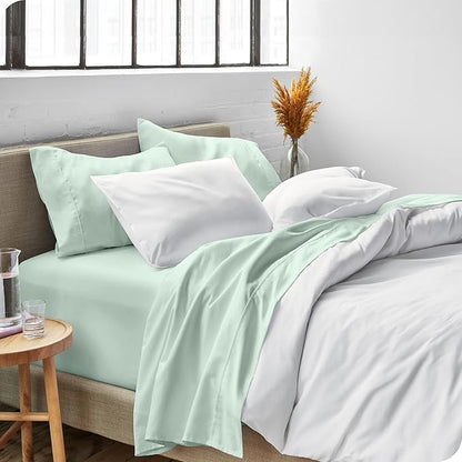 Bare Home Twin XL Sheet Set - College Dorm Size - Luxury 1800 Ultra-Soft Microfiber Twin Extra Long Bed Sheets - Deep Pockets - Easy Fit - Extra Soft - 3 Piece Set - Bed Sheets (Twin XL, Spring Mint)