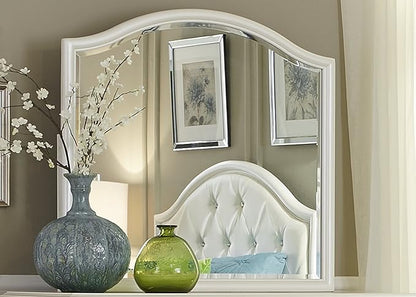 Liberty Furniture Industries Stardust Mirror, 39" x 1" x 37", Iridescent White