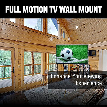 FORGING MOUNT Heavy Duty TV Wall Mount, Dual Articulating Arm Full Motion TV Wall Mount Bracket with 43 inch Long Arm,Fits 50 to 100 Inch TVs, Holds up to 198 lbs,Max VESA 800x600mm