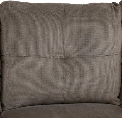 Brown L-Shaped 3-Piece Corduroy Sofa with Storage Ottoman Set, Sectional Couch Sofa Set for Living Room, Office, Small Space