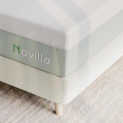 Novilla Twin XL Mattress,10 Inch Gel Memory Foam Mattress for Suppotive &Pressure Relieving, Medium Firm Feel in a Box,Bliss