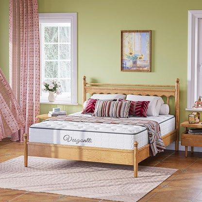 Twin XL Mattress 10 Inch-Hybrid Mattress in a Box-Individual Pocket Springs with Breathable Memory Foam College Dorm Room Essentials-Extra Long Twin Size Bed-Medium Firm Feel for Youth and Kids