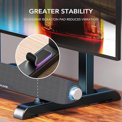 AX WABER Universal TV Stand,Table Top TV Stand Base Replacement for Most 37 to 86 Inch LCD LED TVs, 7 Height Adjustable Legs with Cable Management Hold up to 150lbs, Max VESA 800x600mm, Black AX10TB01