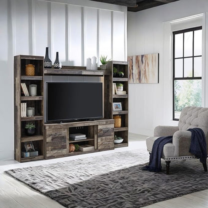 Signature Design by Ashley Derekson Farmhouse 3-Piece Entertainment Center for TVs up to 69", Gray