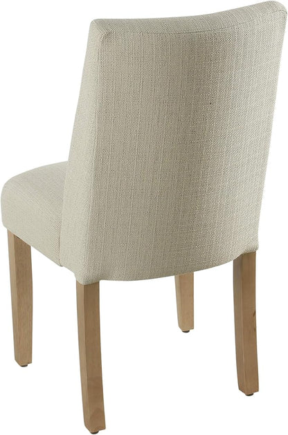 HomePop Marin Curved Back Dining Chair, Single Pack, Linen
