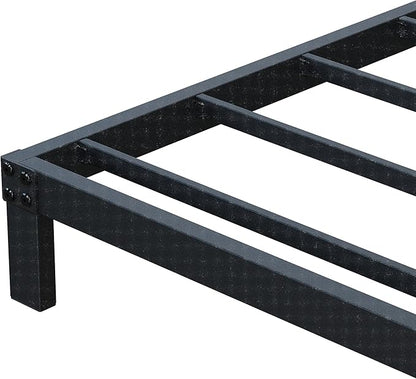 7 Inch Twin Bed Frames No Box Spring Need, Low Profile Metal Platform Twin Size Bed Frame, Heavy Duty Support Bedframes Twin, Easy Assembly