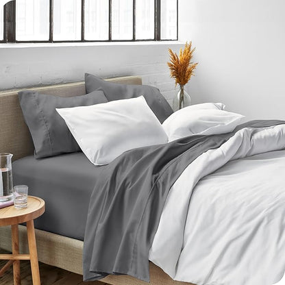 Bare Home RV Bunk Sheet Set - 1800 Ultra-Soft Microfiber - Double Brushed - Deep Pockets - Easy Fit - 3 Piece Set - Bed Sheets (RV Bunk (30x75), Grey)