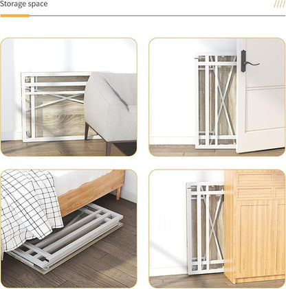 Small Folding Desk 32 inch, No Assembly Required Small Office Desk, Writing Gaming Computer Camping Desk, Beige