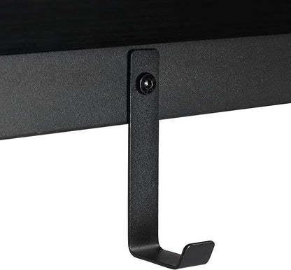 Finnhomy 47" Bar Set - Pub High Top Table With Stools, Rectangular Bar Height Kitchen Set for 2, Industrial Breakfast for Kitchen, Living Room, Rustic Black