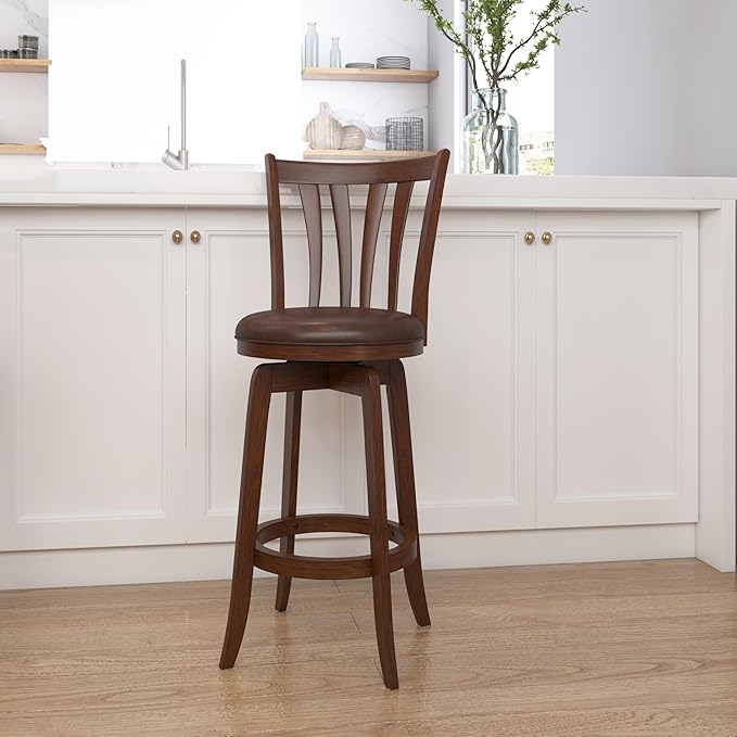 Hillsdale Savana Swivel Bar Stool, Cherry