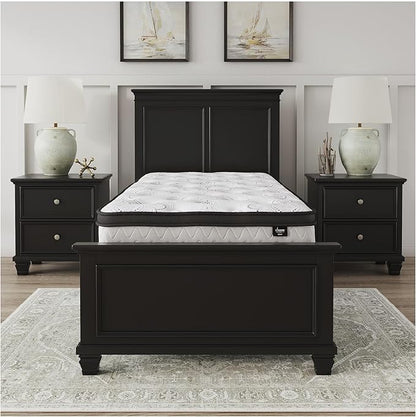 Signature Design by Ashley Twin Size Chime 12 Inch Medium Firm Hybrid Cooling Gel Memory Foam for Pressure Relief, Fiberglass Free, Mattress in A Box